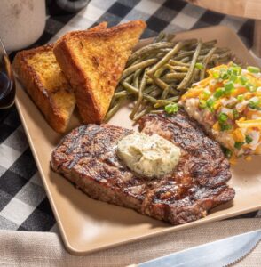 Sauced BBQ dinner option