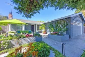 Colorful Front Porch with vibrant pillows