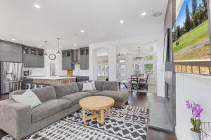 well maintained home gray colors