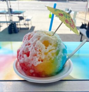 Image of rainbow shave ice